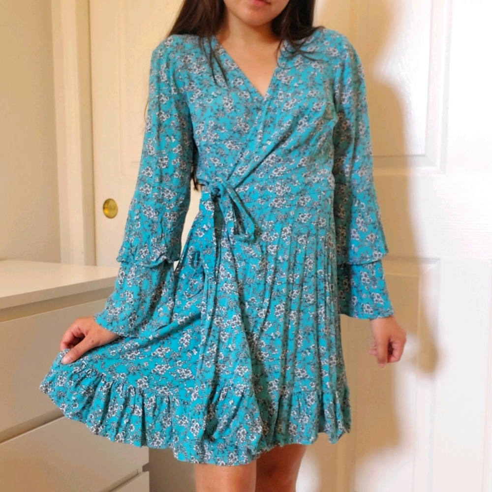 Floral Wrap Dress